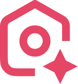Instant Deco AI logo shown as a house icon with a sparkle.